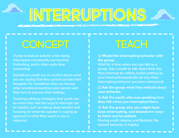 Sample: Interruptions page 1